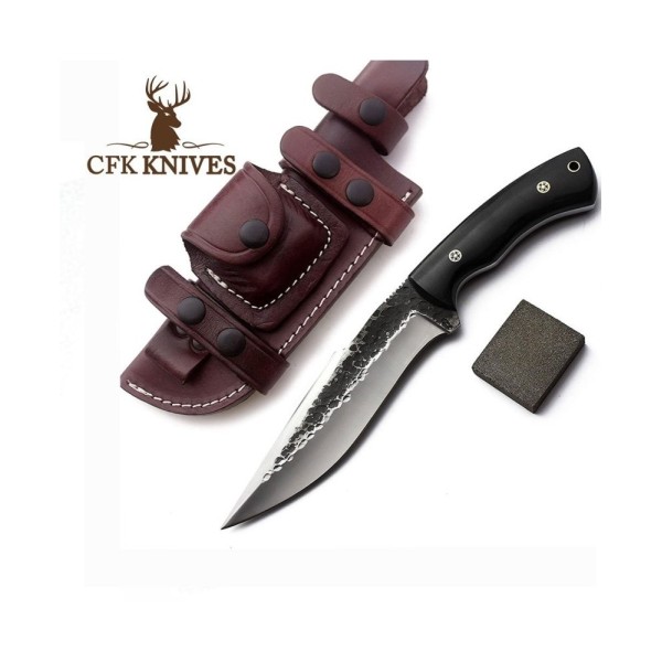 CFK Knives D2 Tool Steel Hunting Knife with Micarta Handle