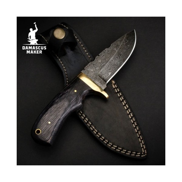 Damascus Maker Damascus Steel Skinning Knife