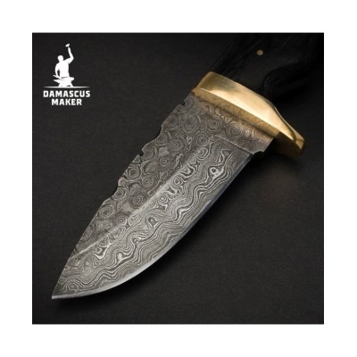 Damascus Maker Skinner Knife