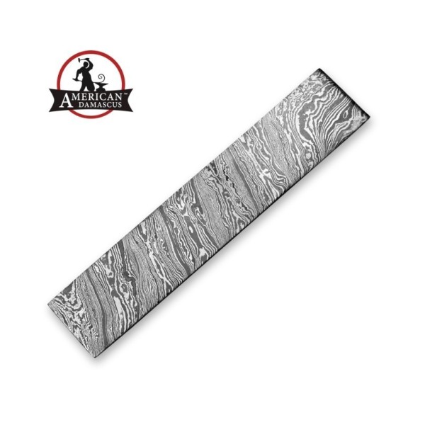 Damascus Steel Blank Blade Billet Bar With Twisted (Twist) Pattern Style