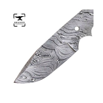 Damascus Skinning Blank Blade