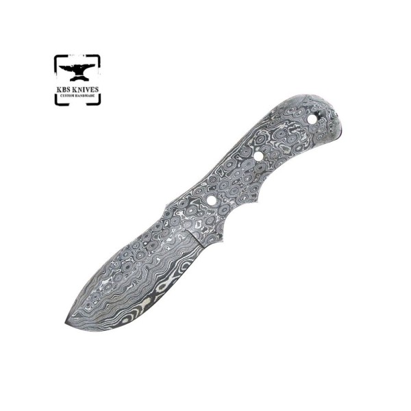 Damascus Large High Carbon Steel Blank Blade