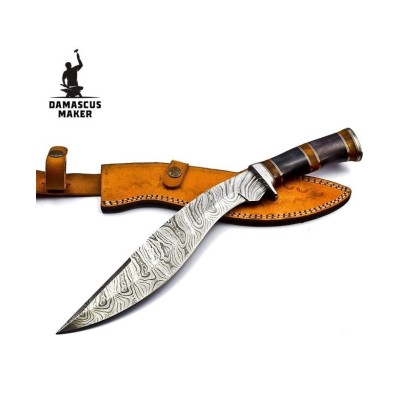 Versatile Kukri Knife with Leather Sheath