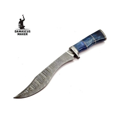 Elegant Handcrafted Damascus Camping Knife