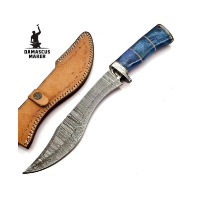 Elegant Handcrafted Damascus Camping Knife