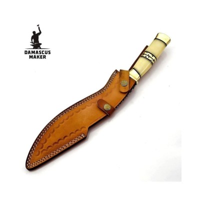 Stunning Large Kukri Knife with Leather Sheath