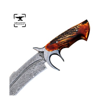 Damascus Steel Hunting Knife