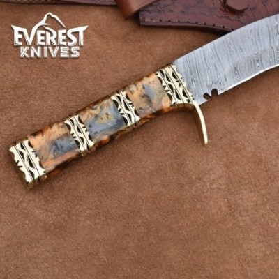 Hand Forged Damascus Kukri – Precision Crafted Masterpiece