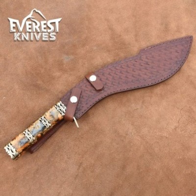 Hand Forged Damascus Kukri – Precision Crafted Masterpiece