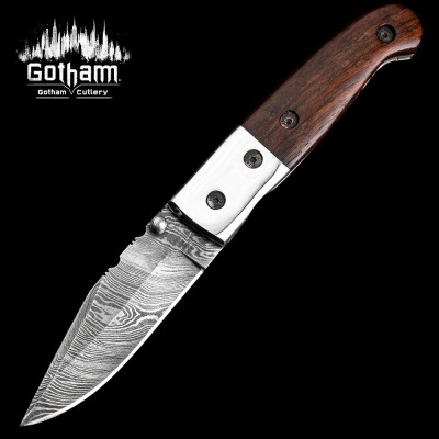 Damascus Steel Folding Knife