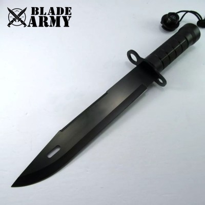 Tactical Fixed-Blade Stainless Steel Survival Knife with Nylon Sheath