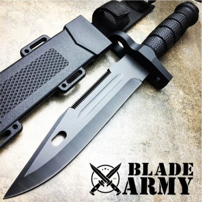 Ultimate Tactical Survival Knife with Rubber Handle & ABS Sheath