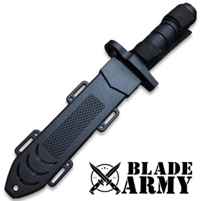 Ultimate Tactical Survival Knife with Rubber Handle & ABS Sheath