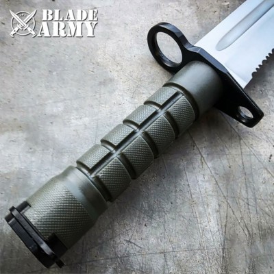 Military Tactical Fixed Blade Rambo Knife with Vinyl Sheath