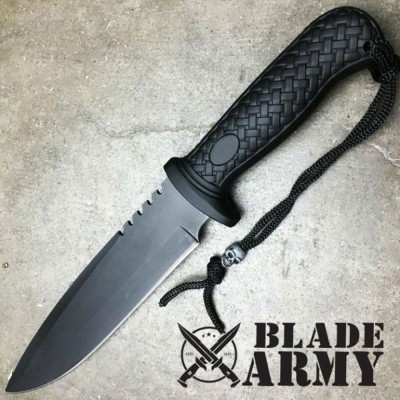 Survival Tactical Army Rambo Hunting Knife with Nylon Sheath