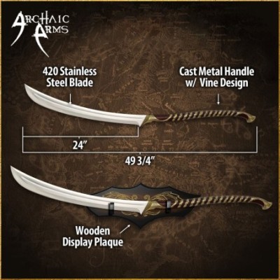 High Elven Warrior Sword Collectible from Lord of the Rings