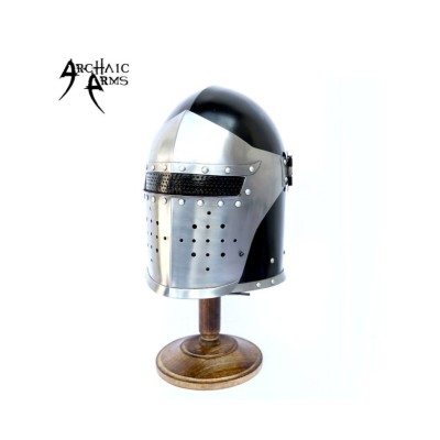 Medieval Visor Barbute Helmet - High Quality Steel Craftsmanship