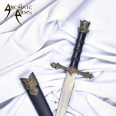 Angelic Medieval Dagger with Bronze Guard – Decorative Collectible