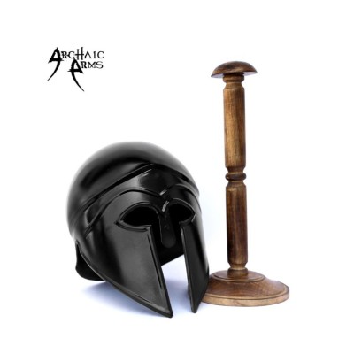 5th Century Corinthian Hoplite Helmet with Display Stand - Greek Armor