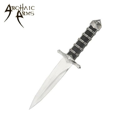 Steel Ring-Hilted Dagger – Decorative Medieval Dagger with Scabbard