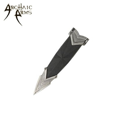 Steel Ring-Hilted Dagger – Decorative Medieval Dagger with Scabbard