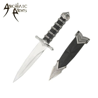 Steel Ring-Hilted Dagger – Decorative Medieval Dagger with Scabbard