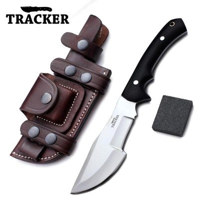 Handmade D2 Steel Tracker Hunting Knife with G10 Handle