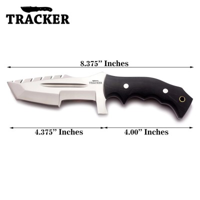 Handmade D2 Steel Tracker Knife with G10 Handle - Durable & Versatile