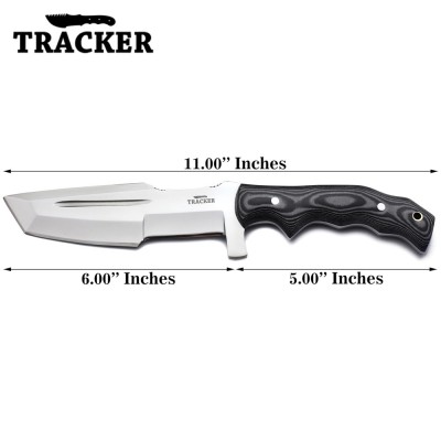 Handmade D2 Steel Tracker Knife -  Durable & Versatile