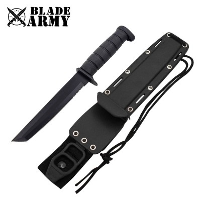 Tactical Heavy Duty Full Tang Hunting Knife for Survival & Outdoors