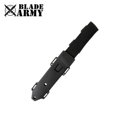 Black Bear Tactical Knife with ABS and Rubber Handle & Sheath