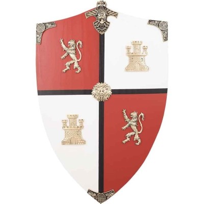 El Cid Wooden Shield for Medieval Decor and Historical Reenactments