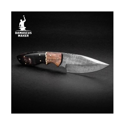 Damascus Steel Hunting Knife By Damascus Maker