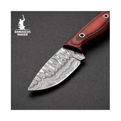 Hunter Damascus Fixed Blade Knife