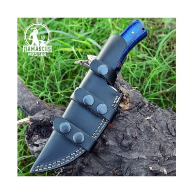 Handmade Damascus Steel Hunting Knife - Pakkawood Handle