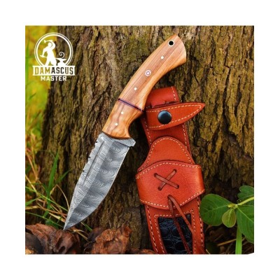 Custom Handmade Damascus Steel Hunting Knife