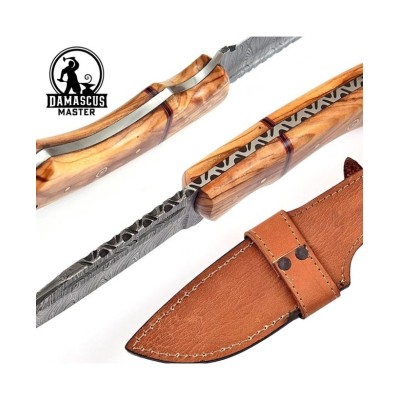 Custom Handmade Damascus Steel Hunting Knife