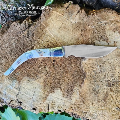 100% Real Stag Handle Folding Blade - Premium Quality Outdoor Tool