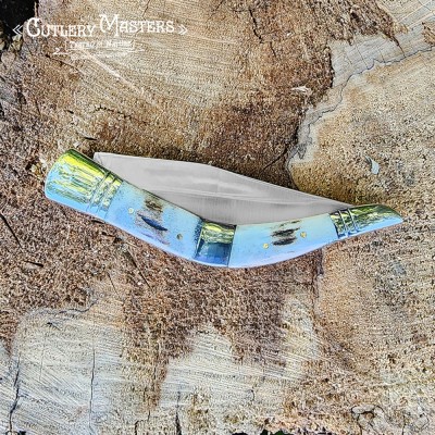 100% Real Stag Handle Folding Blade - Premium Quality Outdoor Tool