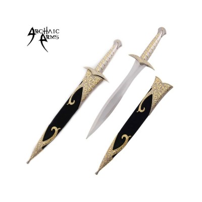 Fantasy Sting Dagger Short Sword with Scabbard – Elvish Themed