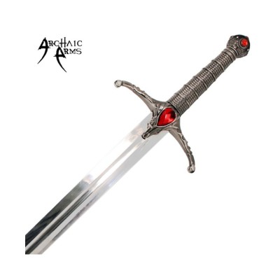 Medieval King's Sword with Wall Plaque - Collectible Fantasy Sword