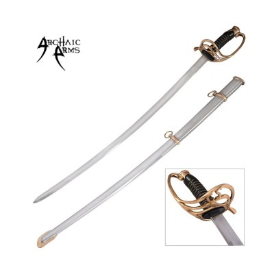 Shelby Officers Civil War Sword | Brass Handle & Steel Blade