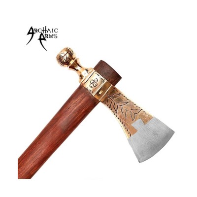 Brass Tomahawk Peace Pipe