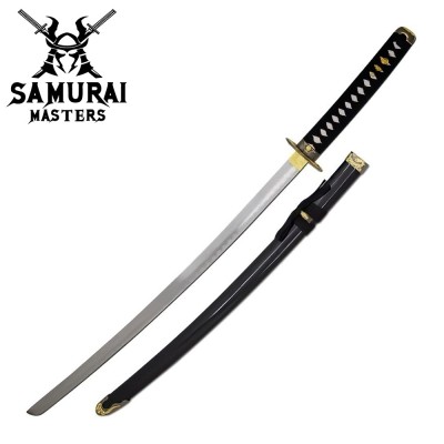 Two-Tone Dragon 3-Piece Samurai Katana Set with Display Stand