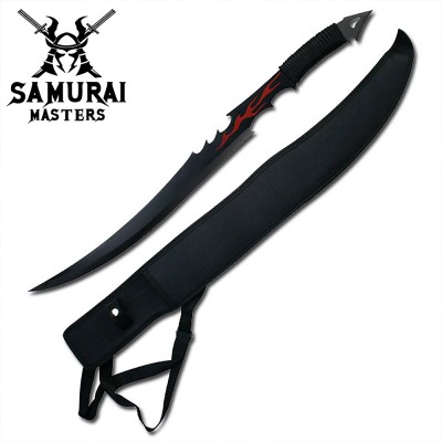 Red Flame Samurai Fantasy Sword