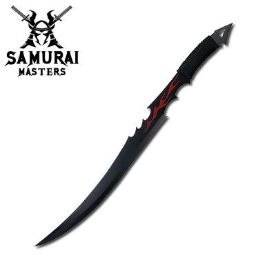 Red Flame Samurai Fantasy Sword