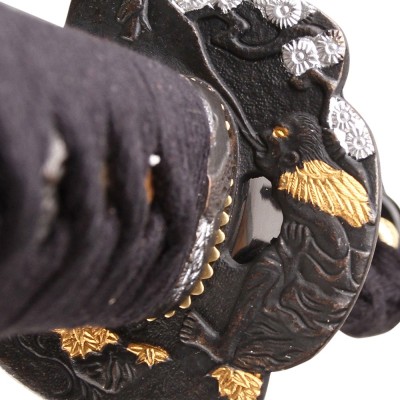 Hand-Forged Samurai Katana – 41" Full-Tang Damascus Steel Blade