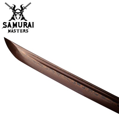 Hand-Forged Samurai Katana – 41" Full-Tang Damascus Steel Blade