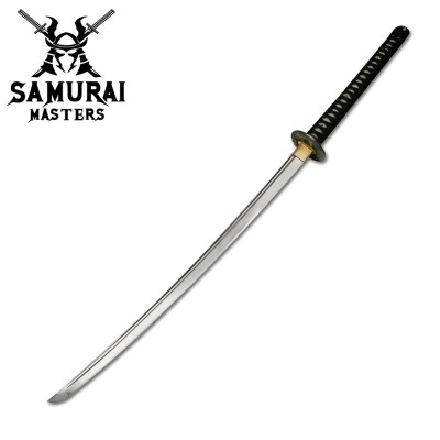 Hand-Forged Warlord Samurai Katana – 43.7" Sword with Display Stand