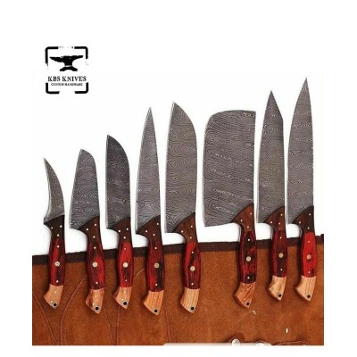 Culinary Craftsmanship with the Handmade Chef Set of 8 Knives